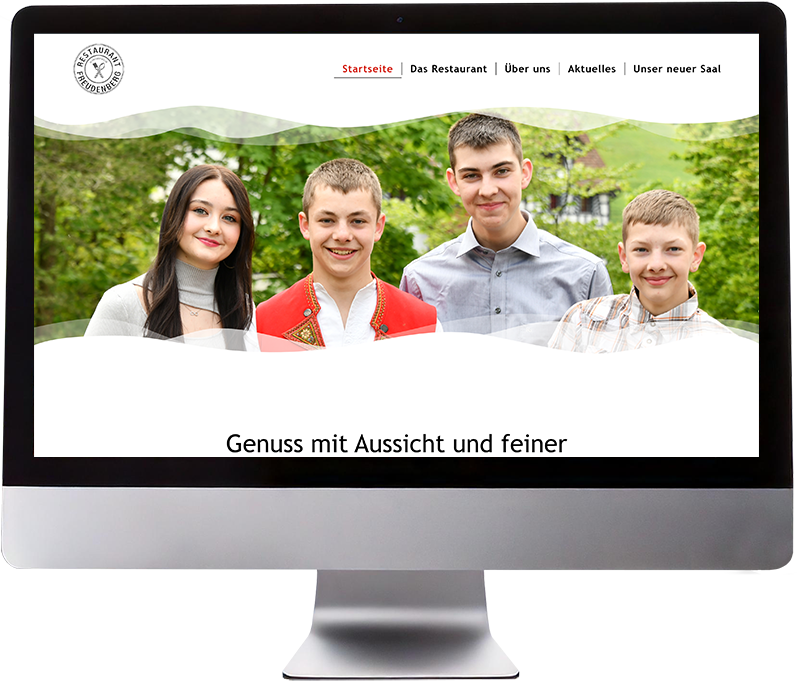 Restaurant Freudenberg Website-Ausschnitt